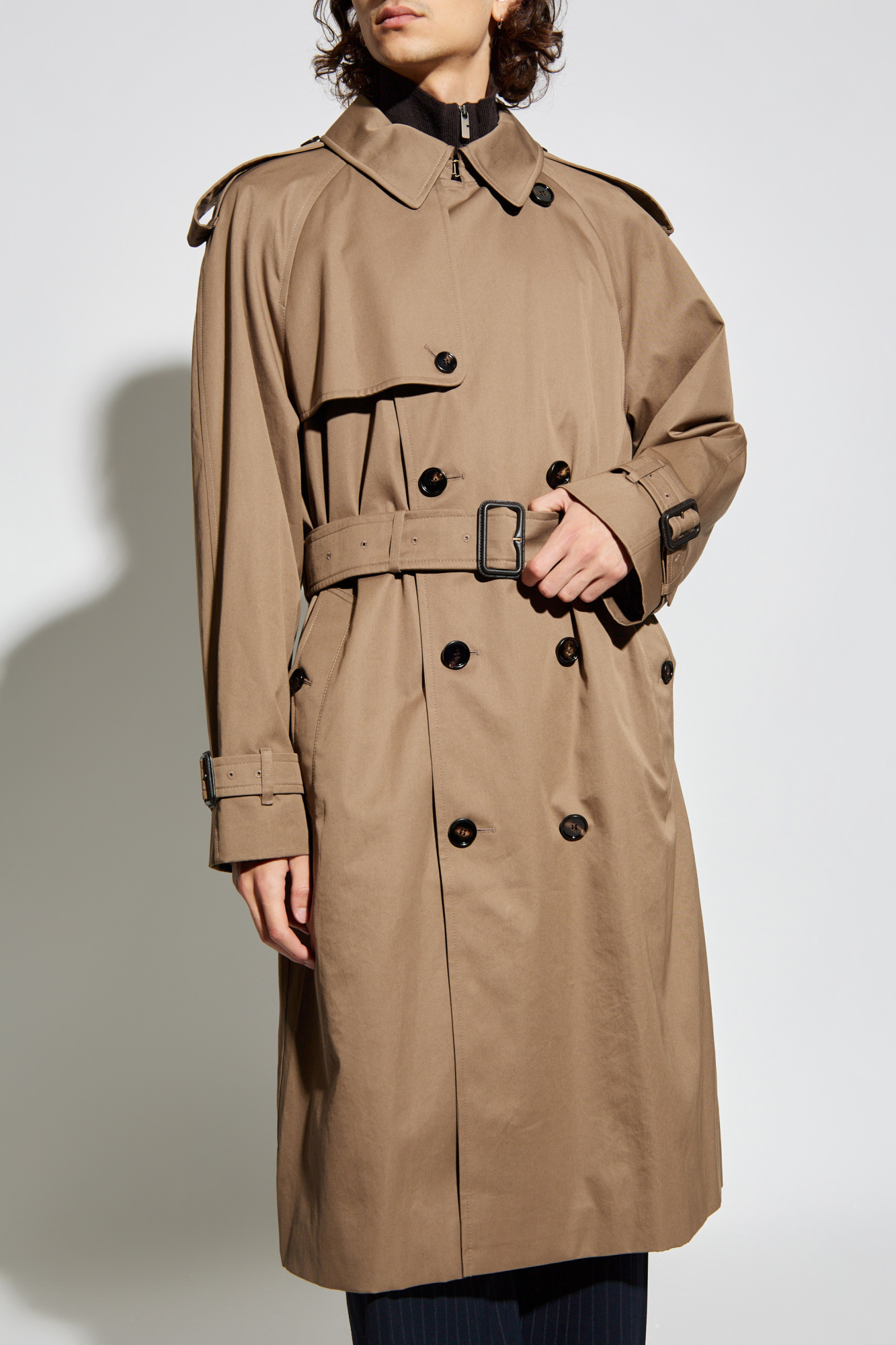 Burberry Double-breasted trench coat with belt | Men's